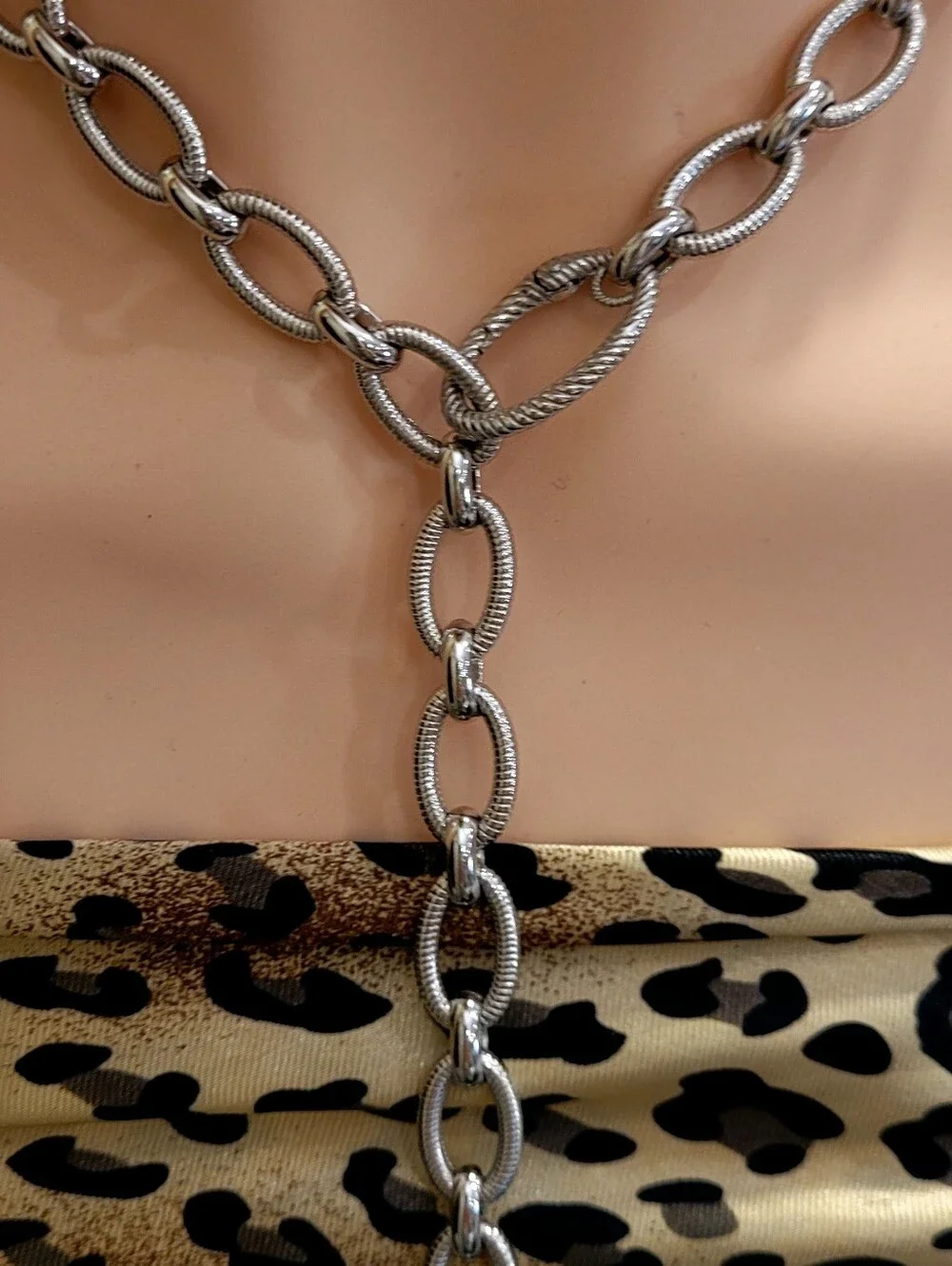 Judith Ripka,Rare Find Signature Textured Gold-tone Heart-Diamonique Necklace 18 - Picture 10 of 17